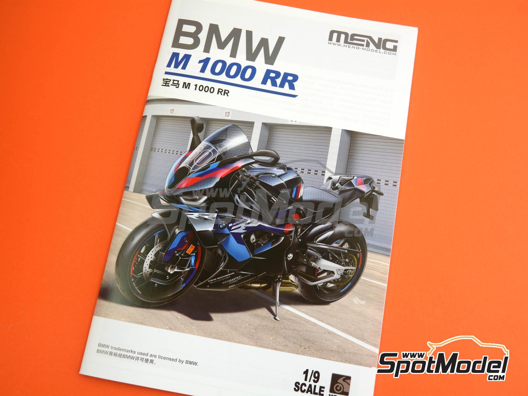 Meng Model MT-009: Motorbike scale model kit 1/9 scale - BMW M
